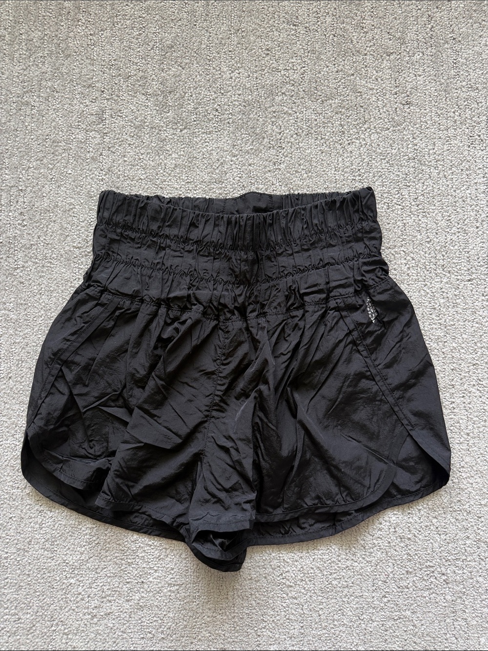 Free People Black Athletic Shorts